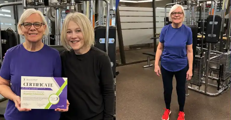 Jeanne has been a Vintage Fitness personal training client since September 2022