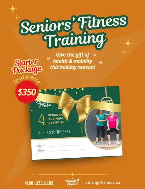 4 in-home personal training sessions. Holiday Gift Certificate.