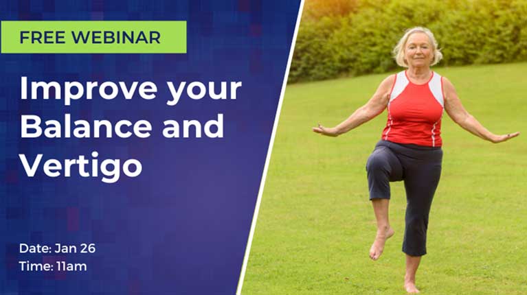 Woman doing balance exercises outdoor