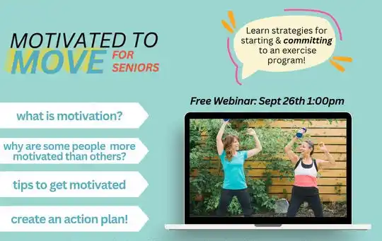 Motivated to Move for Seniors – Free Webinar on September 26th