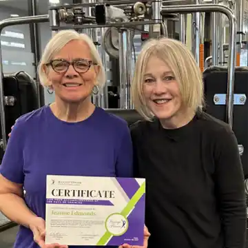 Celebrating Jeanne’s Dedication: 100 Personal Training Sessions with Vintage Fitness!