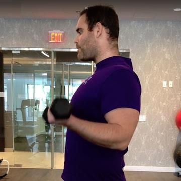 How to do the perfect bicep curl and lateral shoulder raise